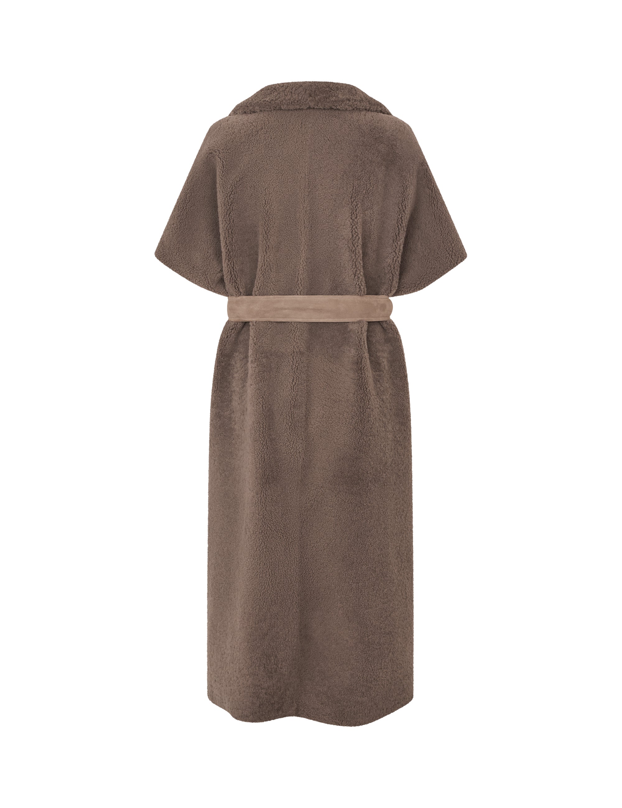 WINNIE New grey curley suede Long / Belt